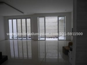 aluminium alexindo pintu geser sliding rumah surabaya