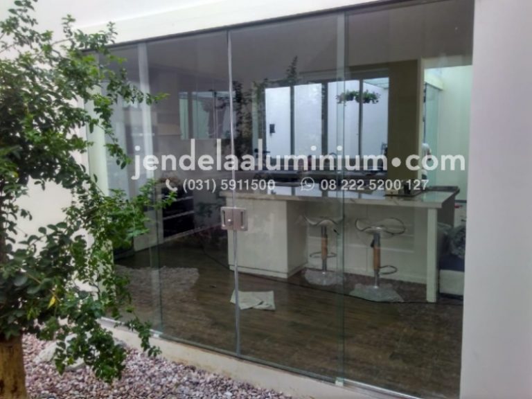 Pintu Geser Kaca / Sliding Door Frameless