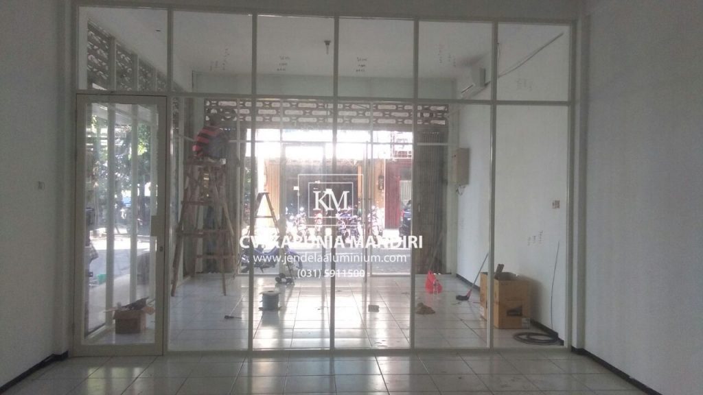 Partisi Aluminium Interior Ruko Rungkut Surabaya