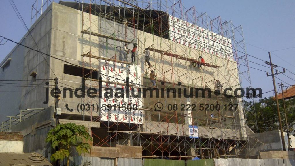 Pemasangan ACP Showroom Pangan Jaya Surabaya