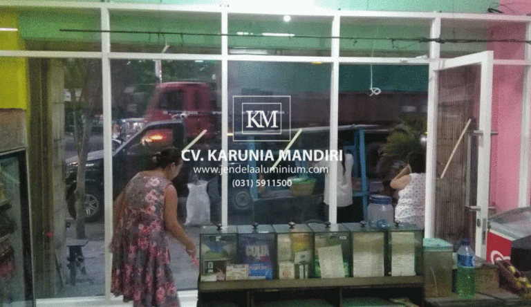Partisi Aluminium Kaca Ruko / Rumah Usaha di Mojoagung – Mojokerto