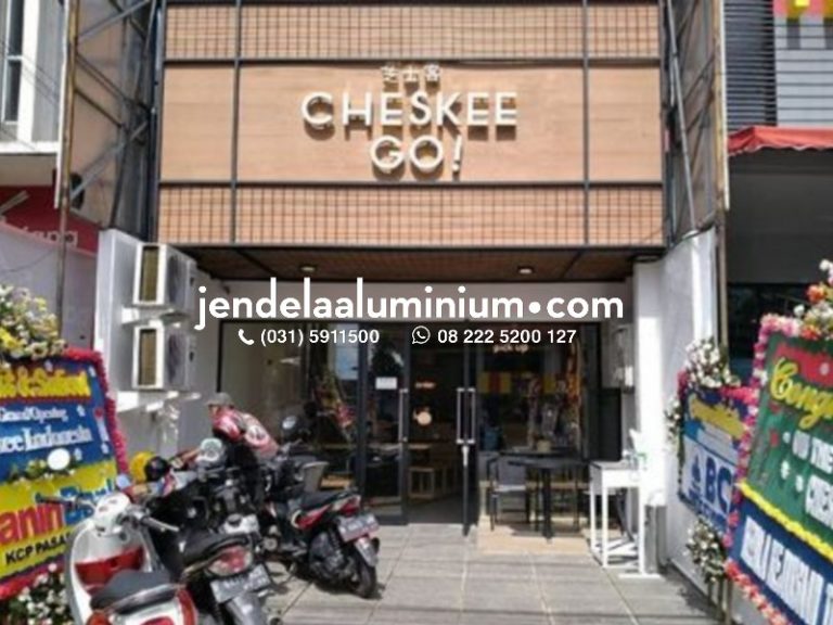 Pemasangan Pintu Aluminium Cafe ChesKee GO ! Pasir Kaliki dan Buah Batu, Bandung